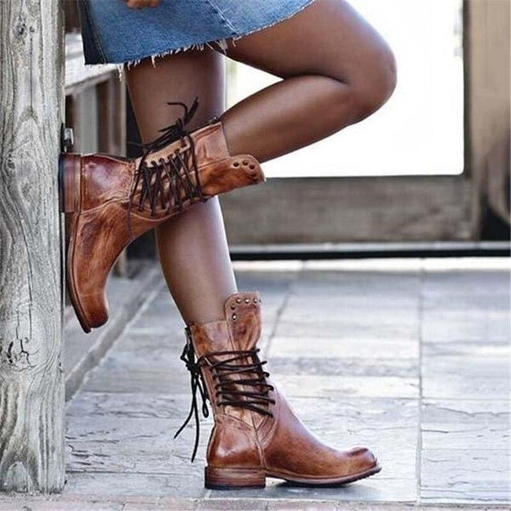 Victoria | Vintage Lace-Up Boots