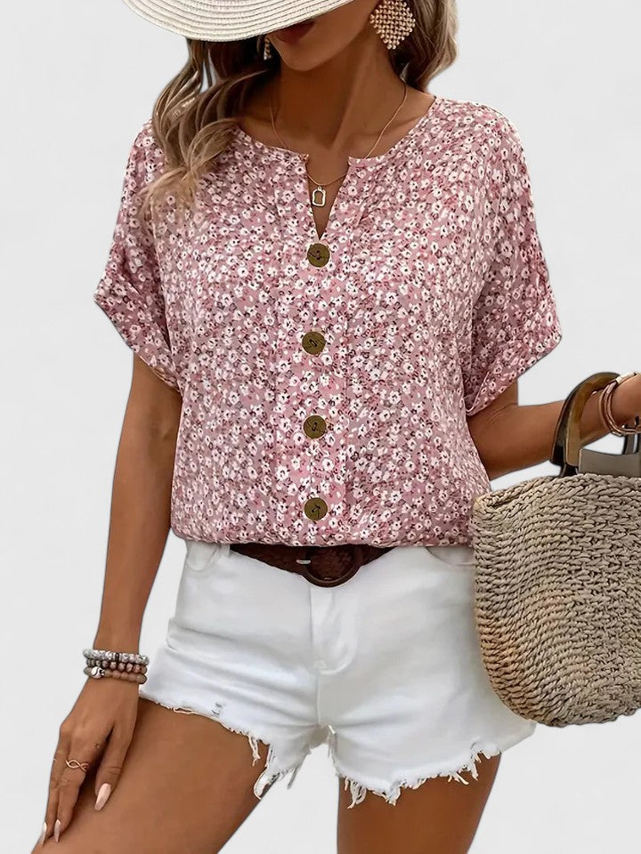 Victoria | Elegant Floral Summer Top
