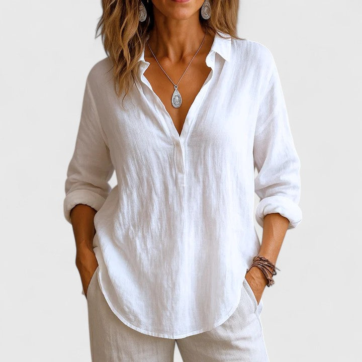 Victoria | Comfortable Linen Blouse