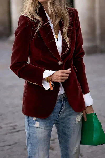 Monroe - Bold Velvet Blazer