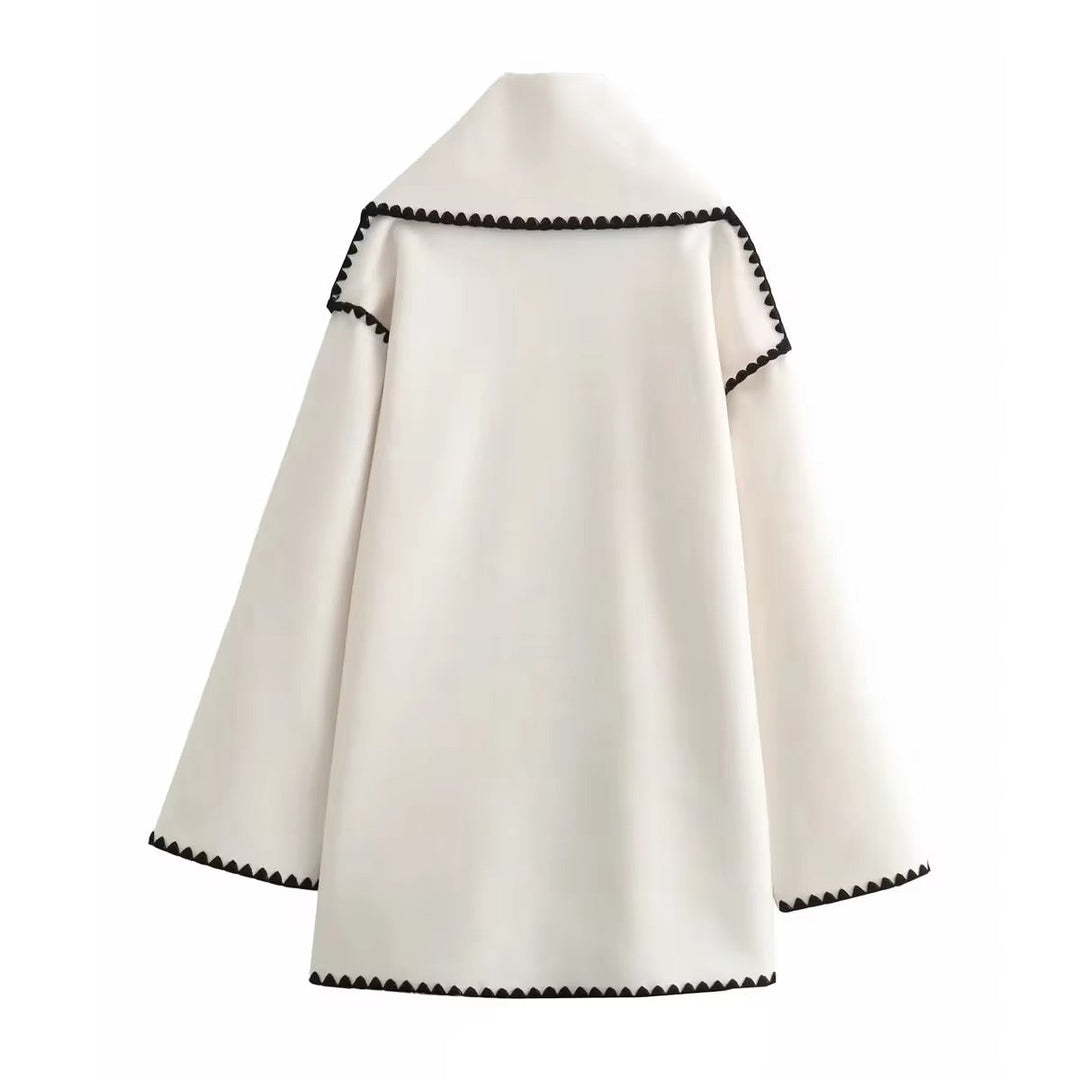 Antoinette - Chic Tweed Wool Coat