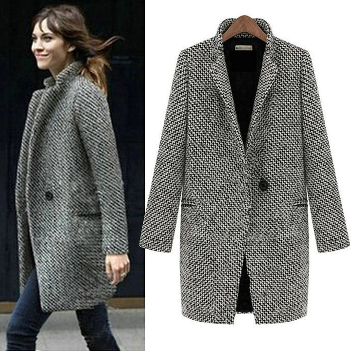 Audrey - Timeless Houndstooth Coat