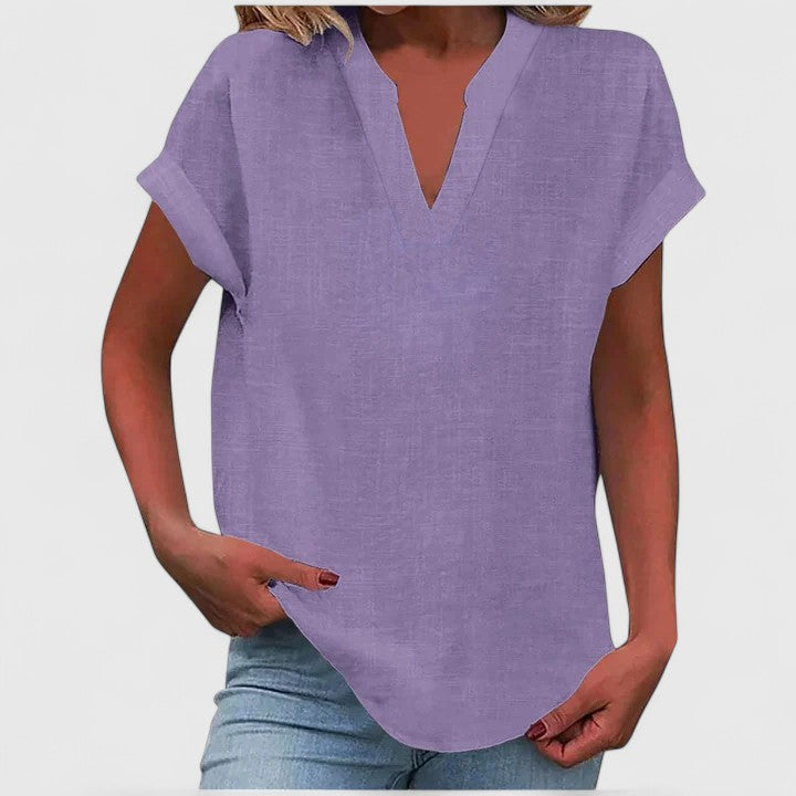 Victoria | Comfortable V-Neck Blouse