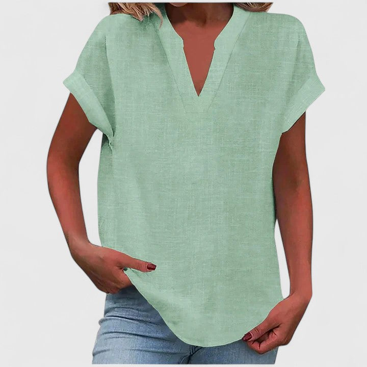 Victoria | Comfortable V-Neck Blouse