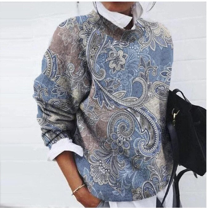 Claire™ | Trendy Floral Sweater