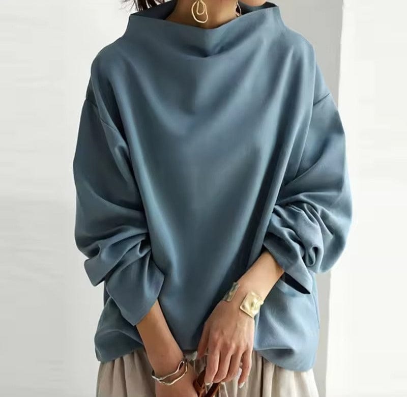 Auraleina - Elegant High Neck Top