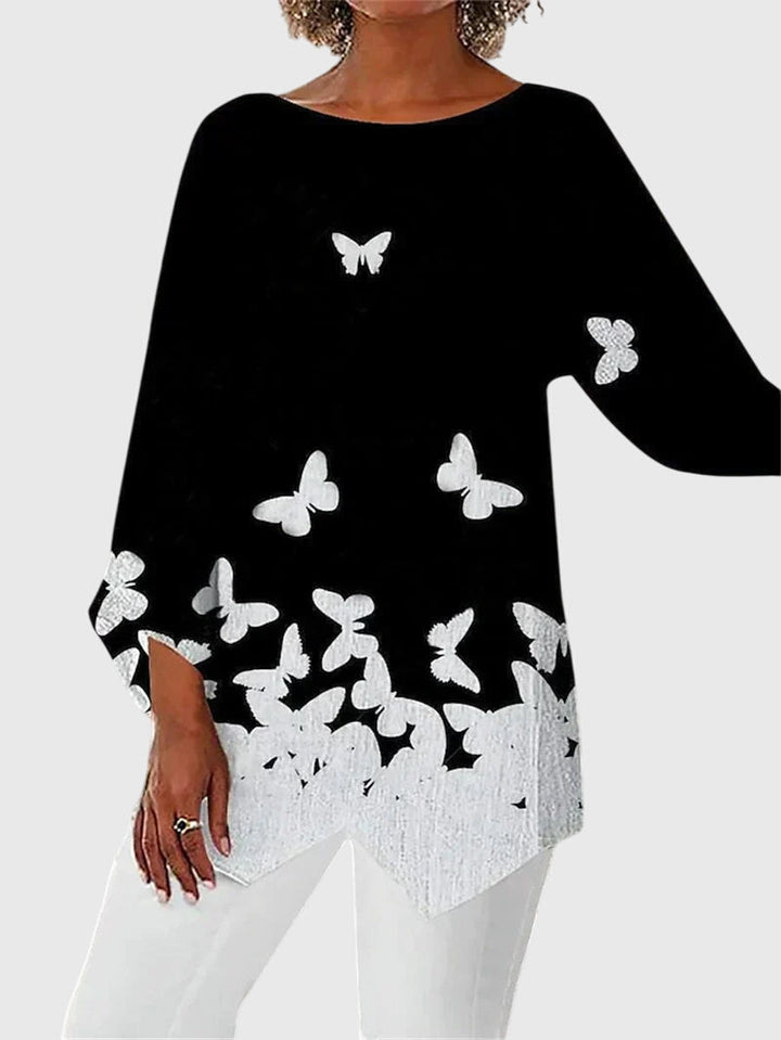 Victoria | Elegant Crew Neck Top