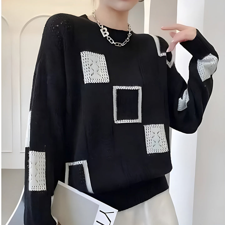 Claire™ | Women's Geometric Knitted Sweater