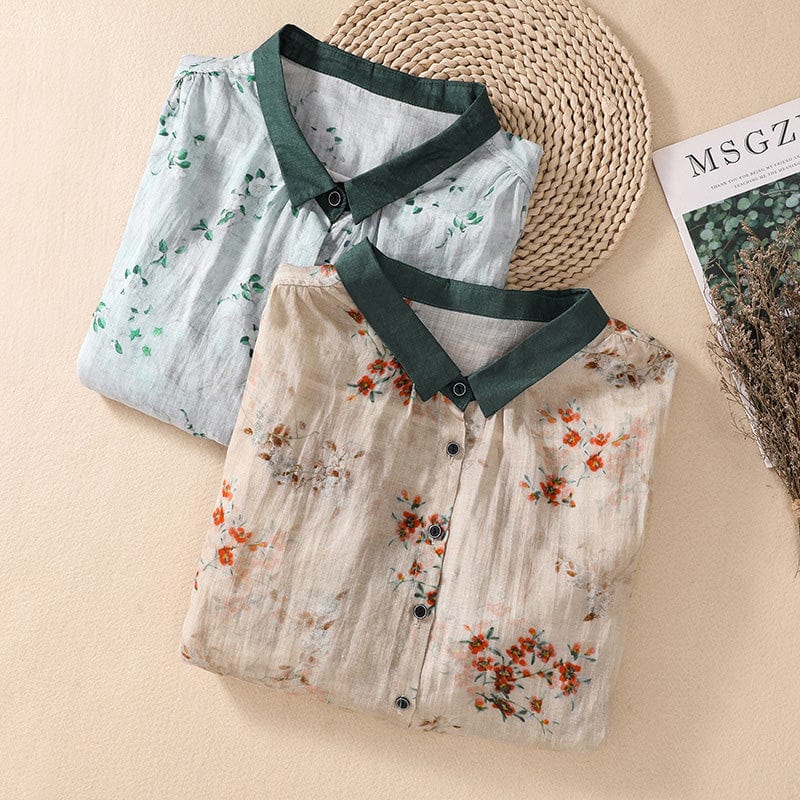 Liora - Elegant Floral Blouse