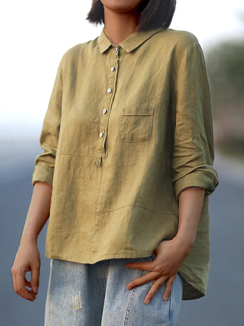 Rhea - Timeless Linen Shirt