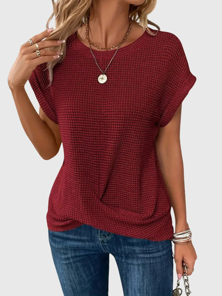 Victoria | Elegant Blouse with Crew Neck