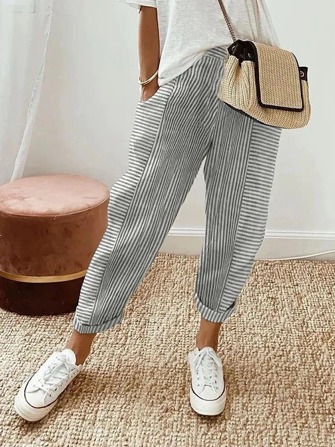 Tildy - Relaxed Striped Pants