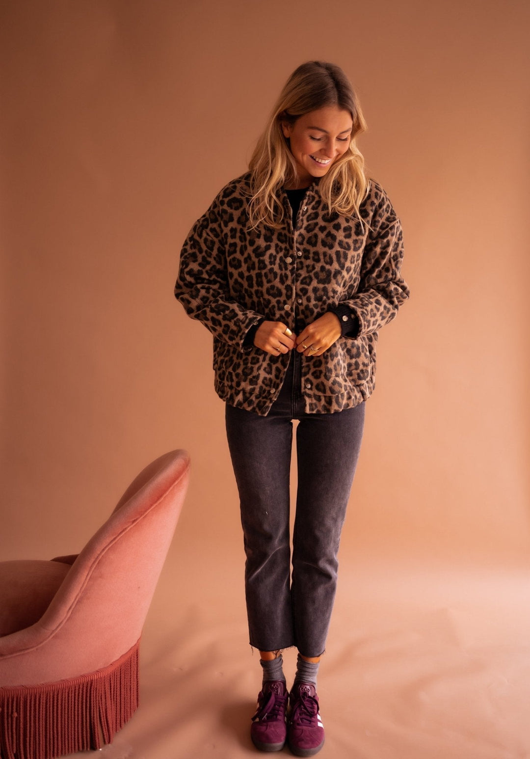 Luisa - Trendy Leopard Jacket