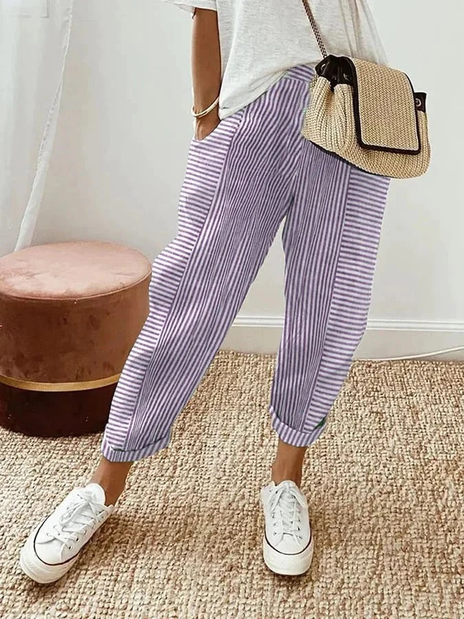 Tildy - Relaxed Striped Pants